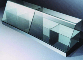 Materiel boulangerie: double meuble en plexiglas